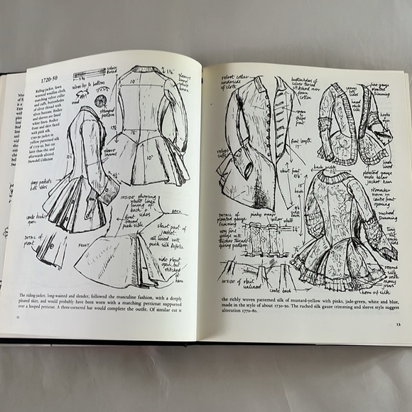 EXC 1985 Costume in Detail 1730-1930 BOOK Theatre Illustrator Designer Doll Draw - Picture 12 of 17